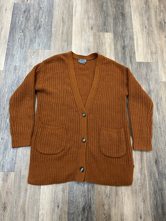 Sweater Cardigan By Anthropologie In Orange, Size: M