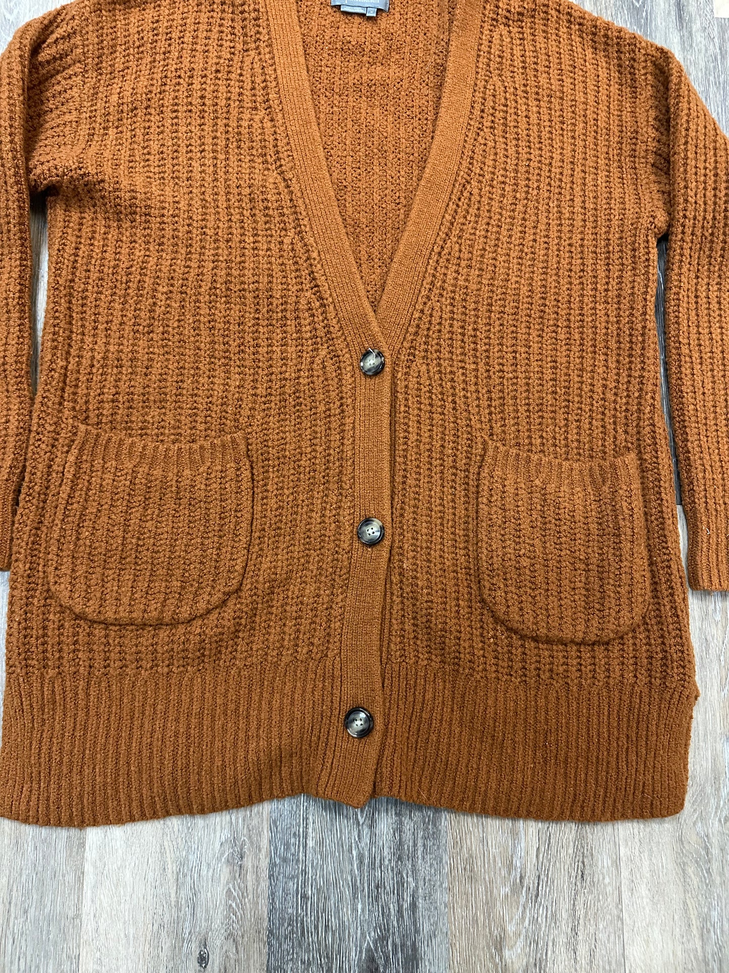 Sweater Cardigan By Anthropologie In Orange, Size: M