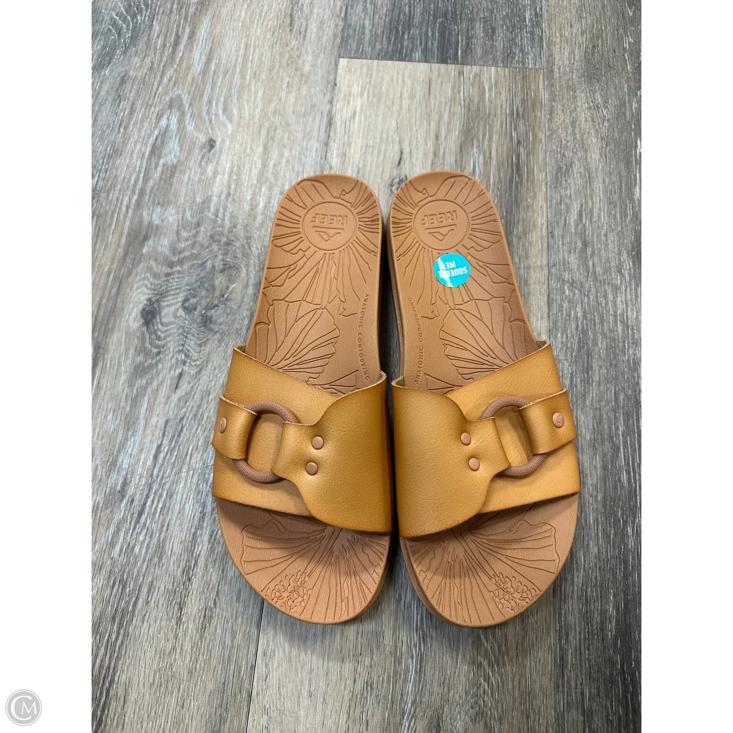 Sandals Flats By Reef In Tan, Size: 8