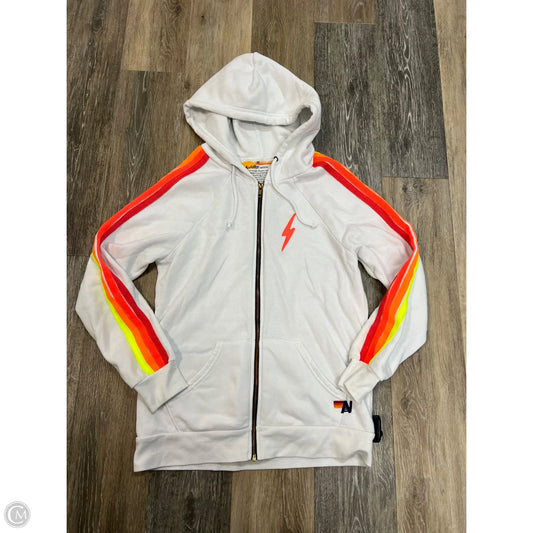 Sweatshirt Hoodie By Aviator Nation In White, Size: M