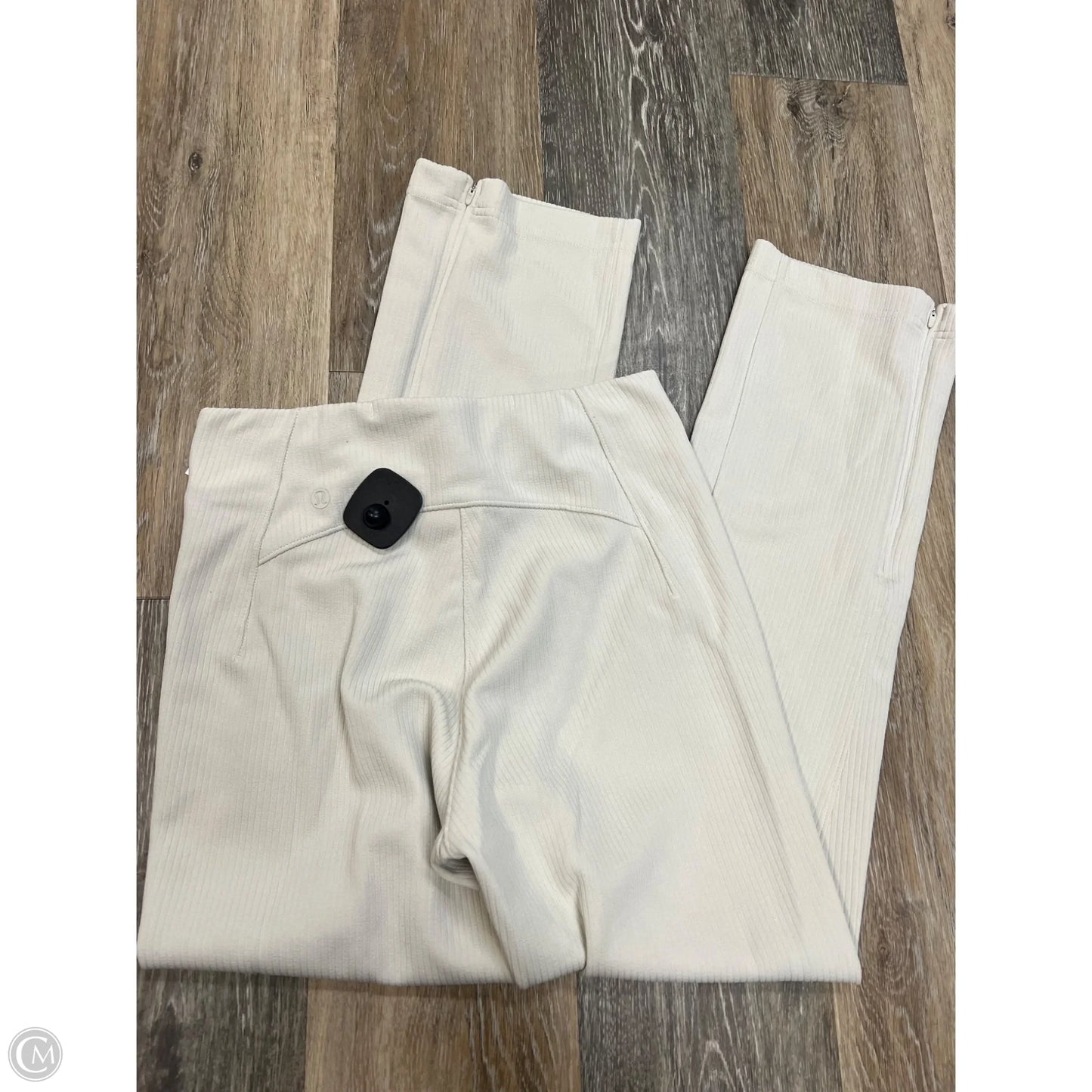 Athletic Pants By Lululemon In Cream, Size: 4