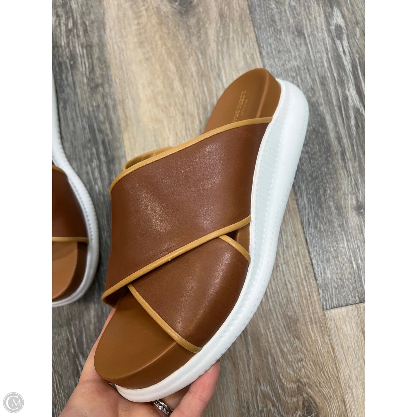 Sandals Flats By Cole-haan In Tan, Size: 8