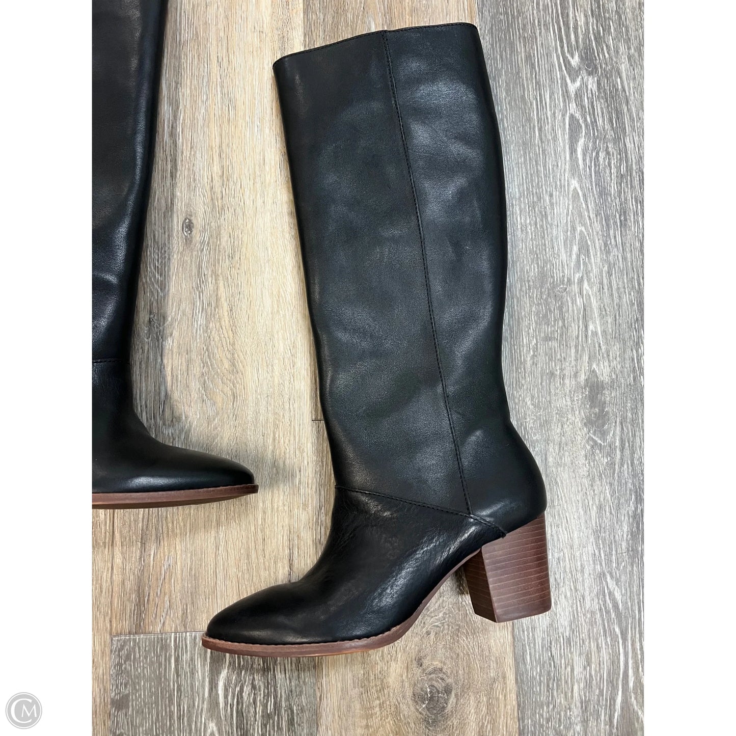 Boots Knee Heels By Madewell In Black, Size: 8