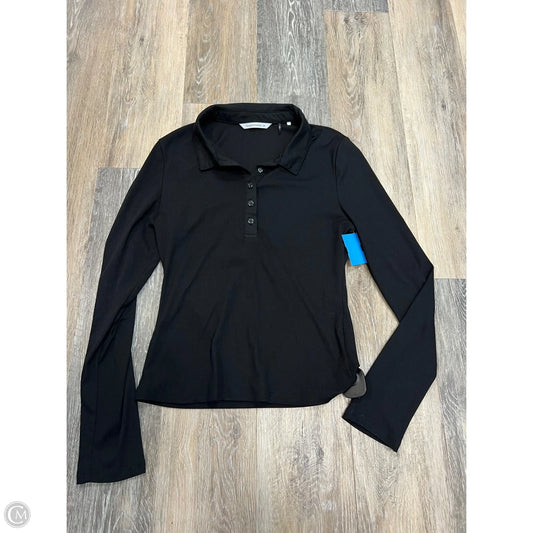 Athletic Top Long Sleeve By 7 Diamonds In Black, Size: M