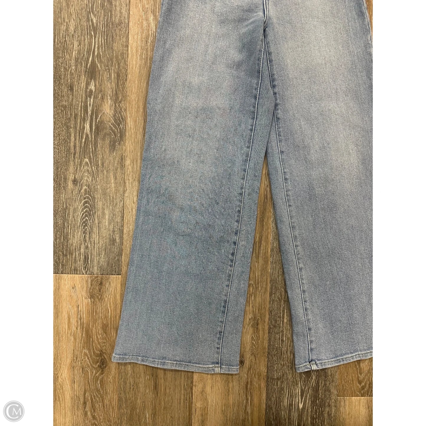 Jeans Wide Leg By Just Black In Blue Denim, Size: 4