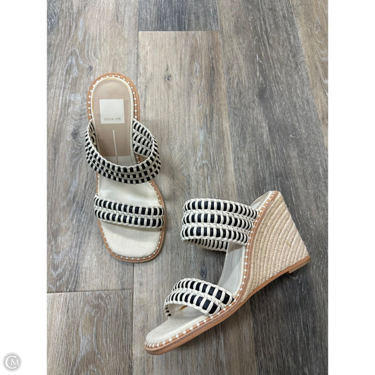 Sandals Heels Wedge By Dolce Vita In Cream, Size: 7.5
