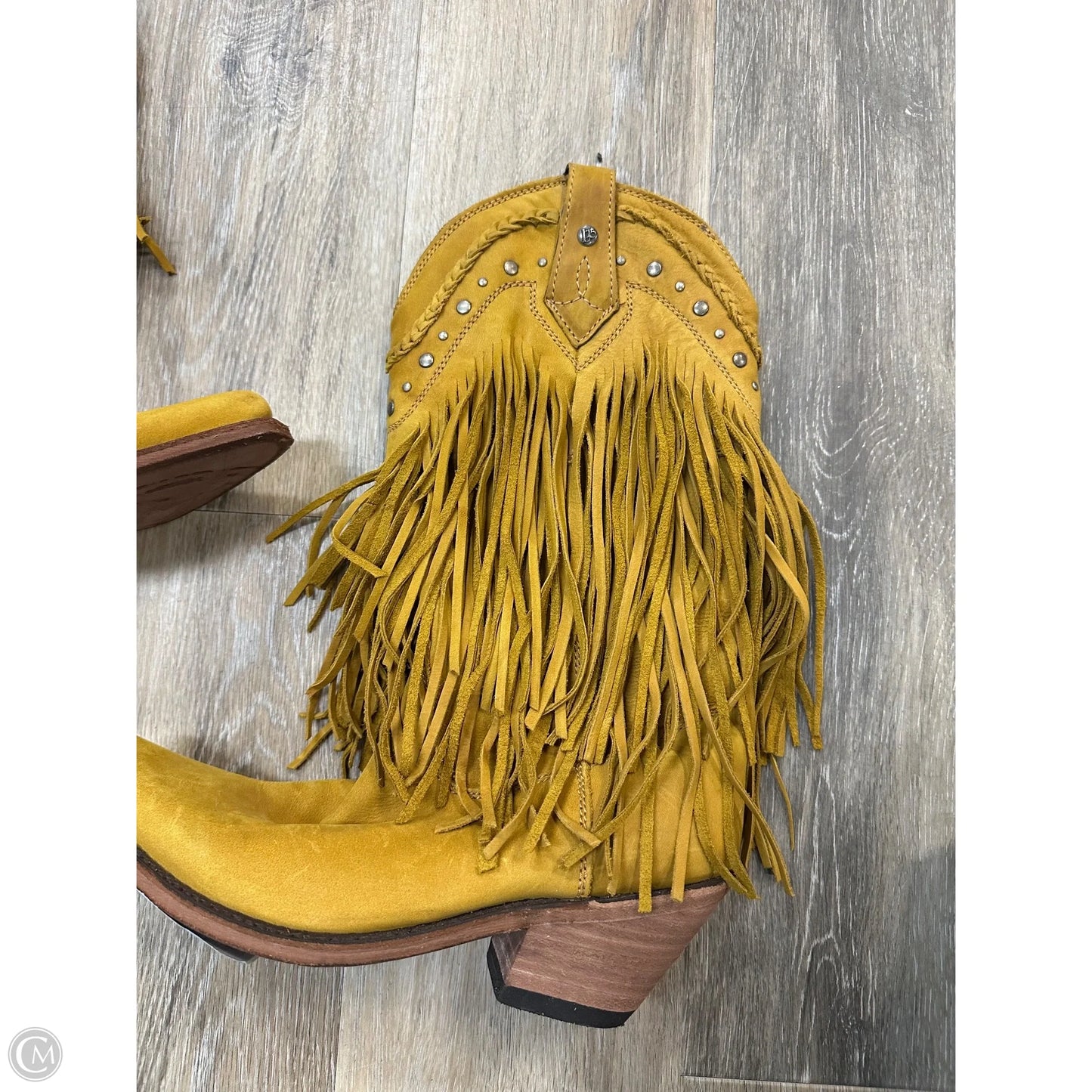 Boots Western By Liberty Black In Yellow, Size: 8.5