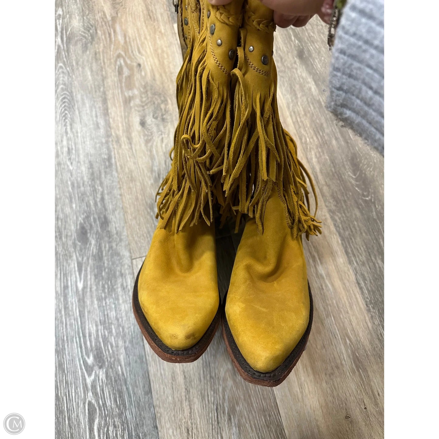 Boots Western By Liberty Black In Yellow, Size: 8.5
