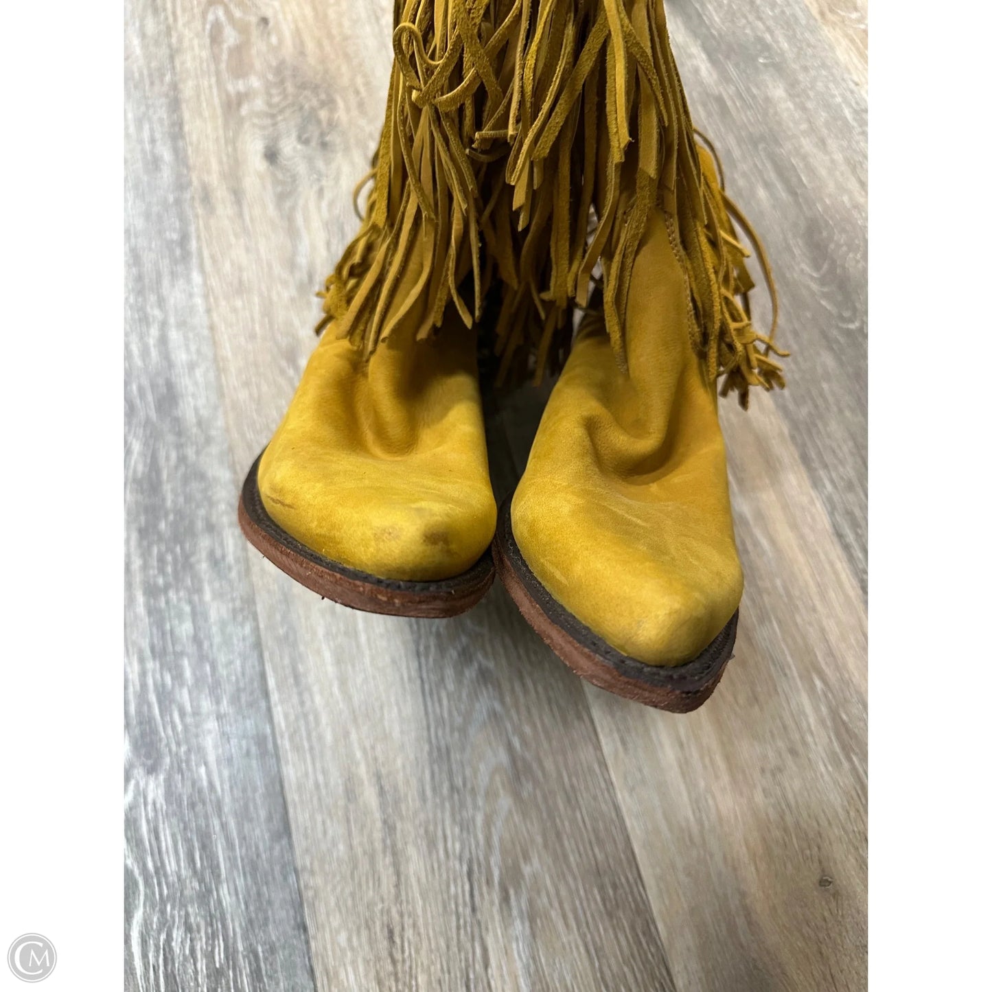 Boots Western By Liberty Black In Yellow, Size: 8.5