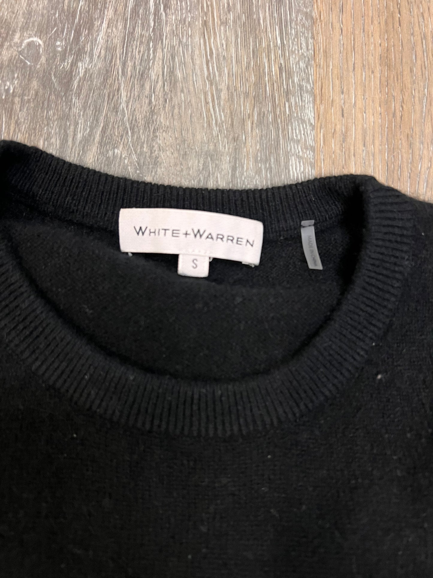 Sweater Cashmere By White And Warren In Black, Size: S