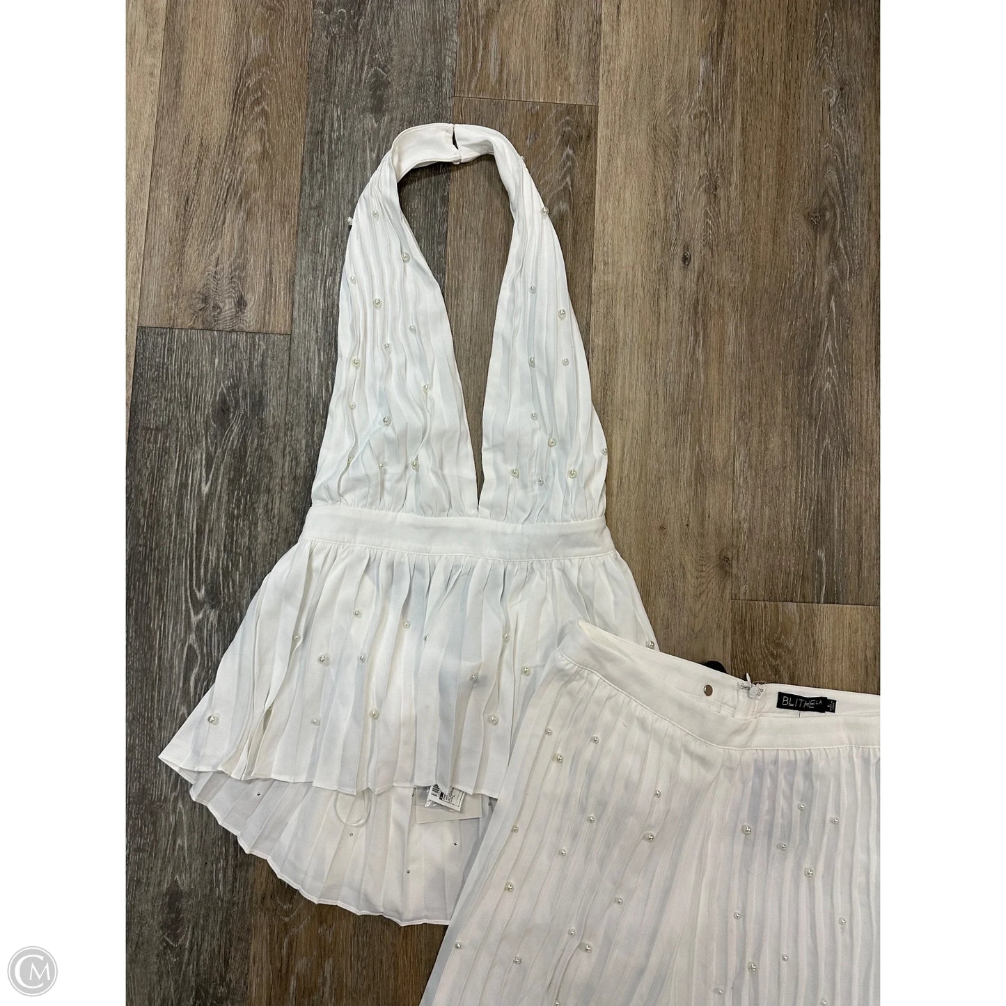 Pants Set 2pc By Blithela In White, Size: L