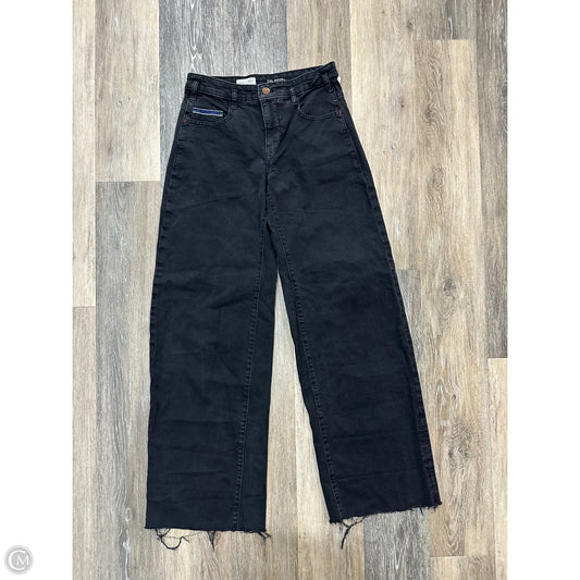 Jeans Wide Leg By Pilcro In Black Denim, Size: 2