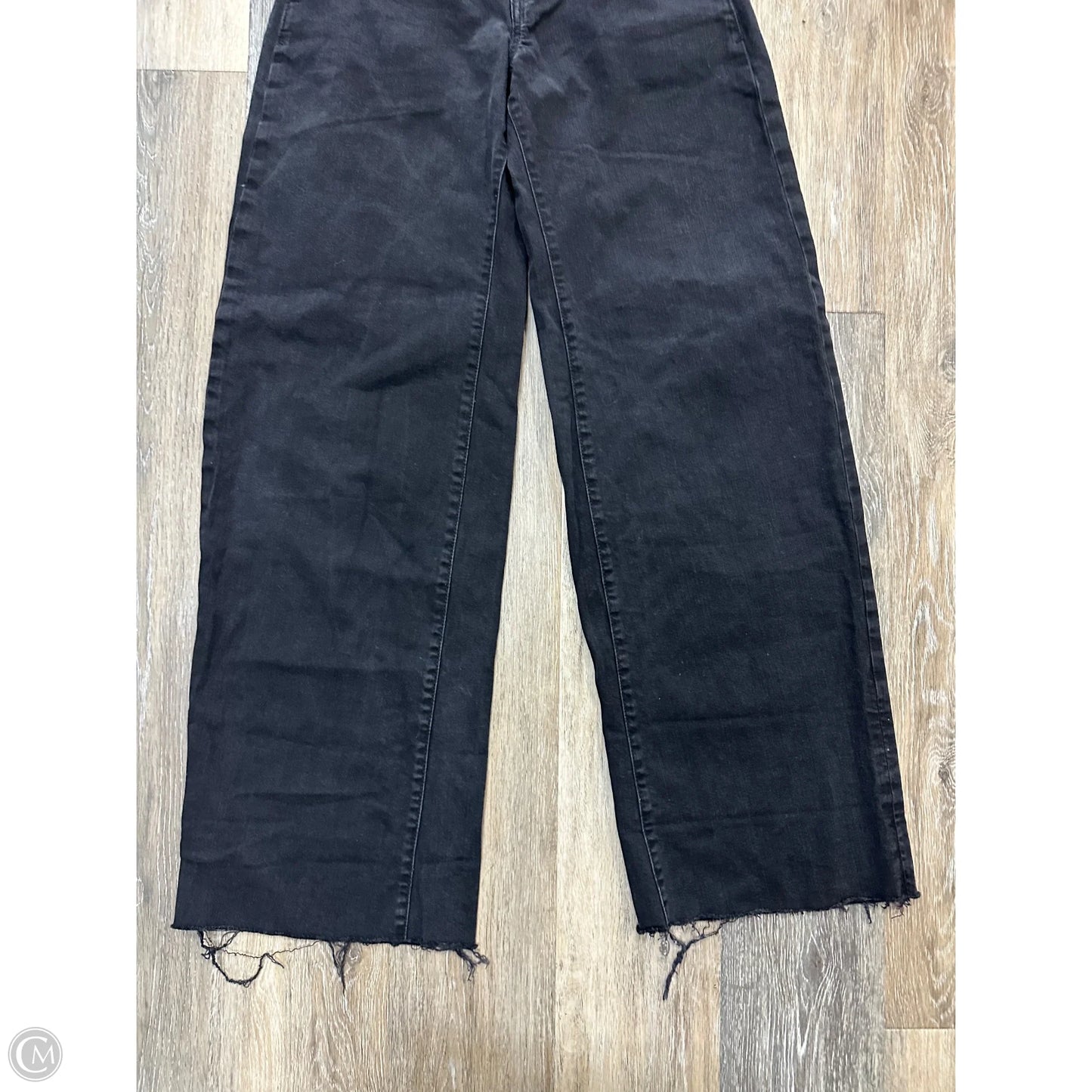 Jeans Wide Leg By Pilcro In Black Denim, Size: 2/26