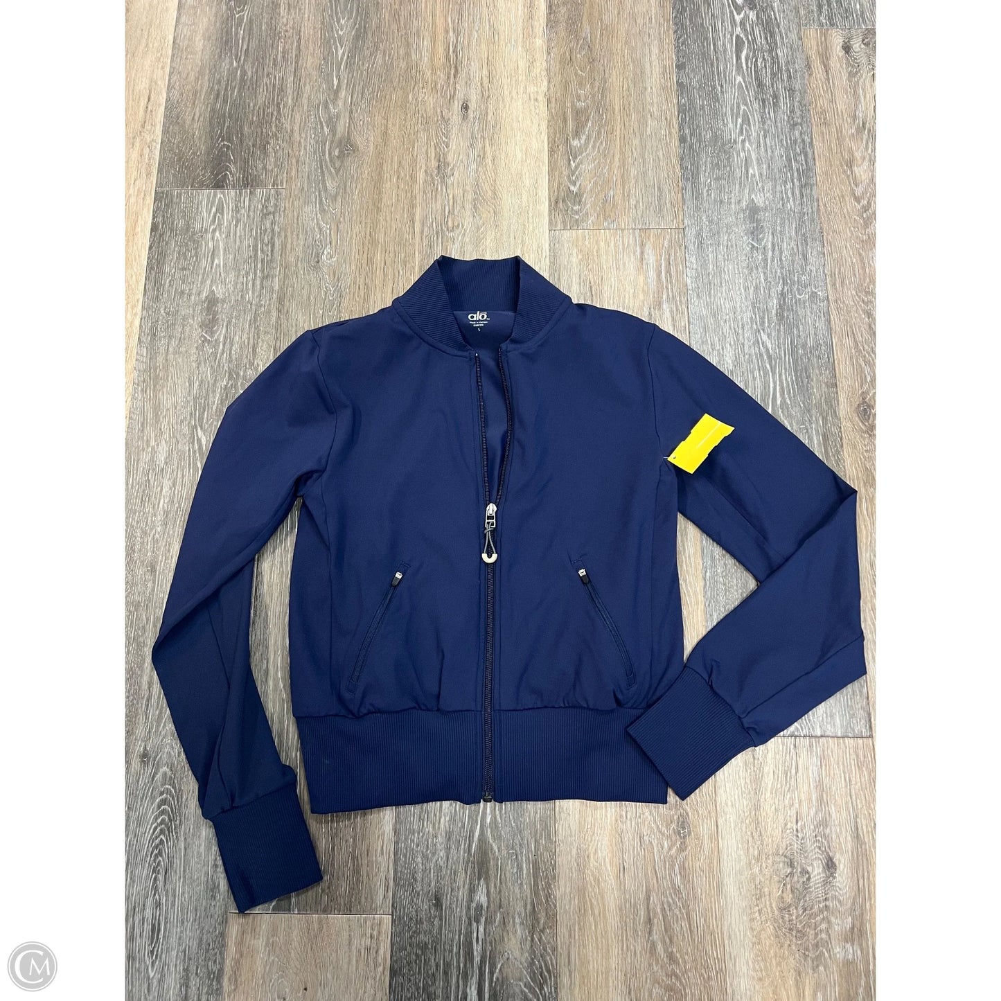 Athletic Jacket By Alo In Blue, Size: S