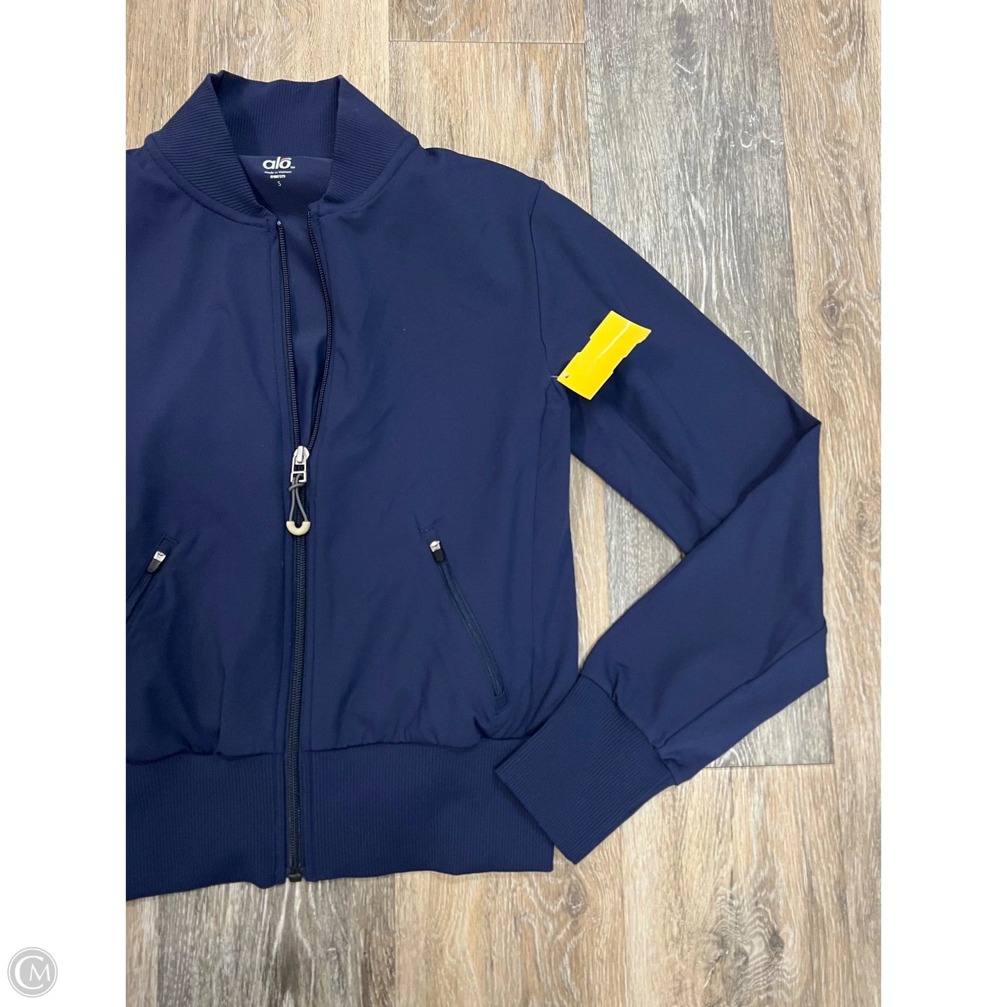 Athletic Jacket By Alo In Blue, Size: S