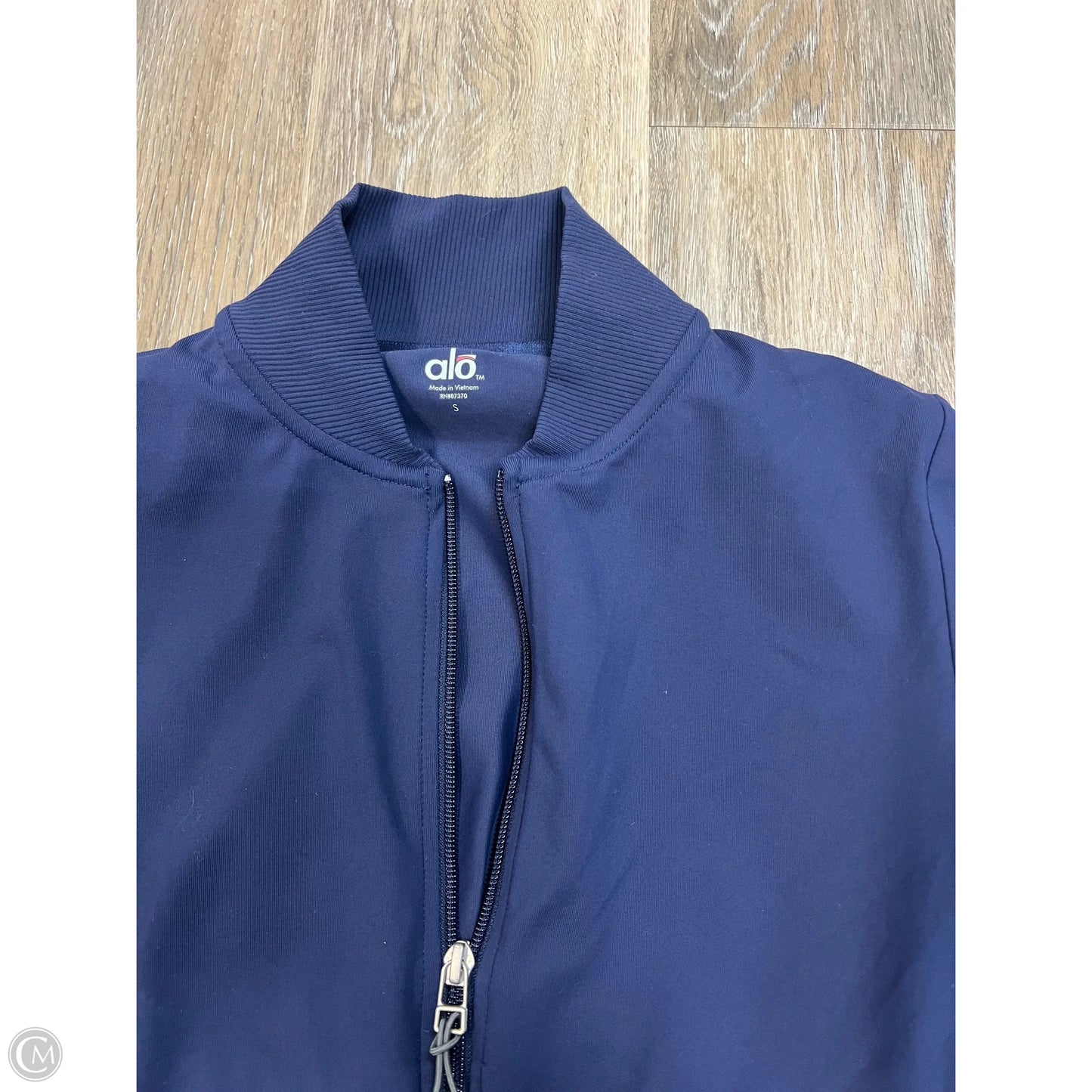 Athletic Jacket By Alo In Blue, Size: S