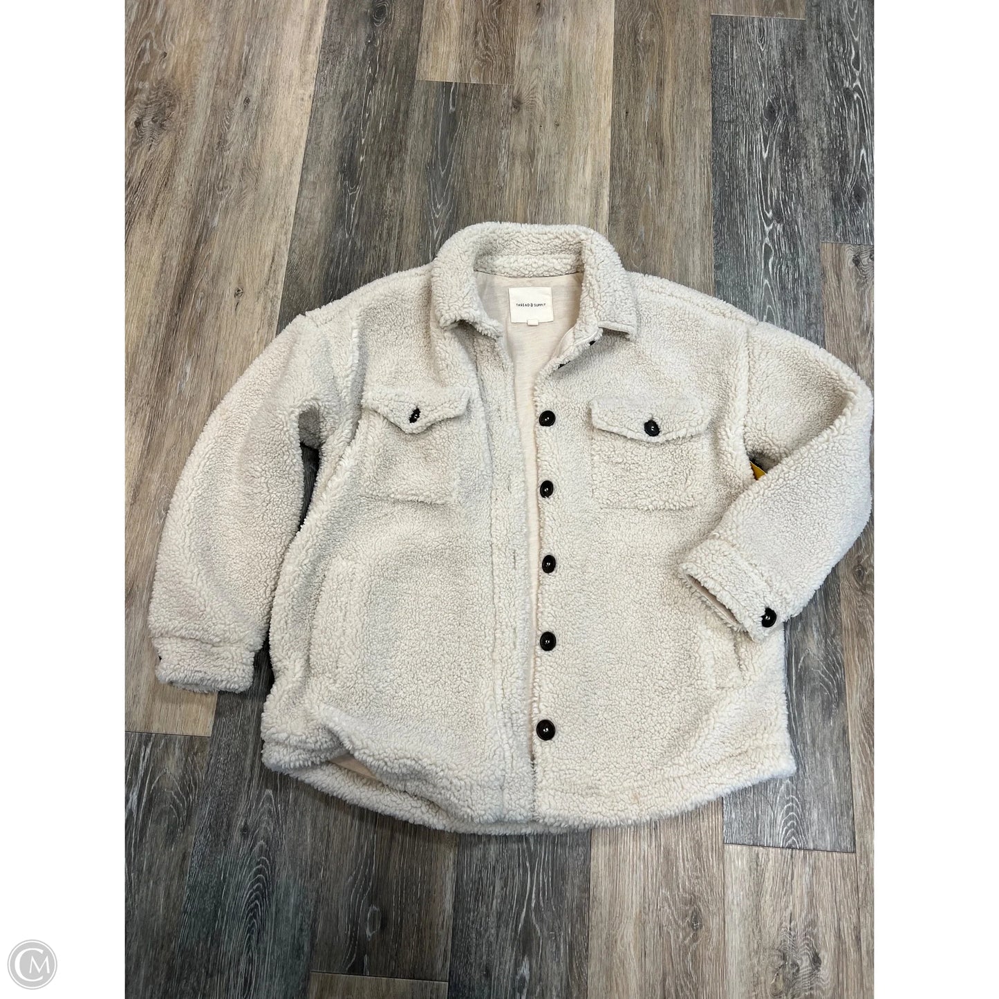 Jacket Shirt By Thread And Supply In White, Size: S