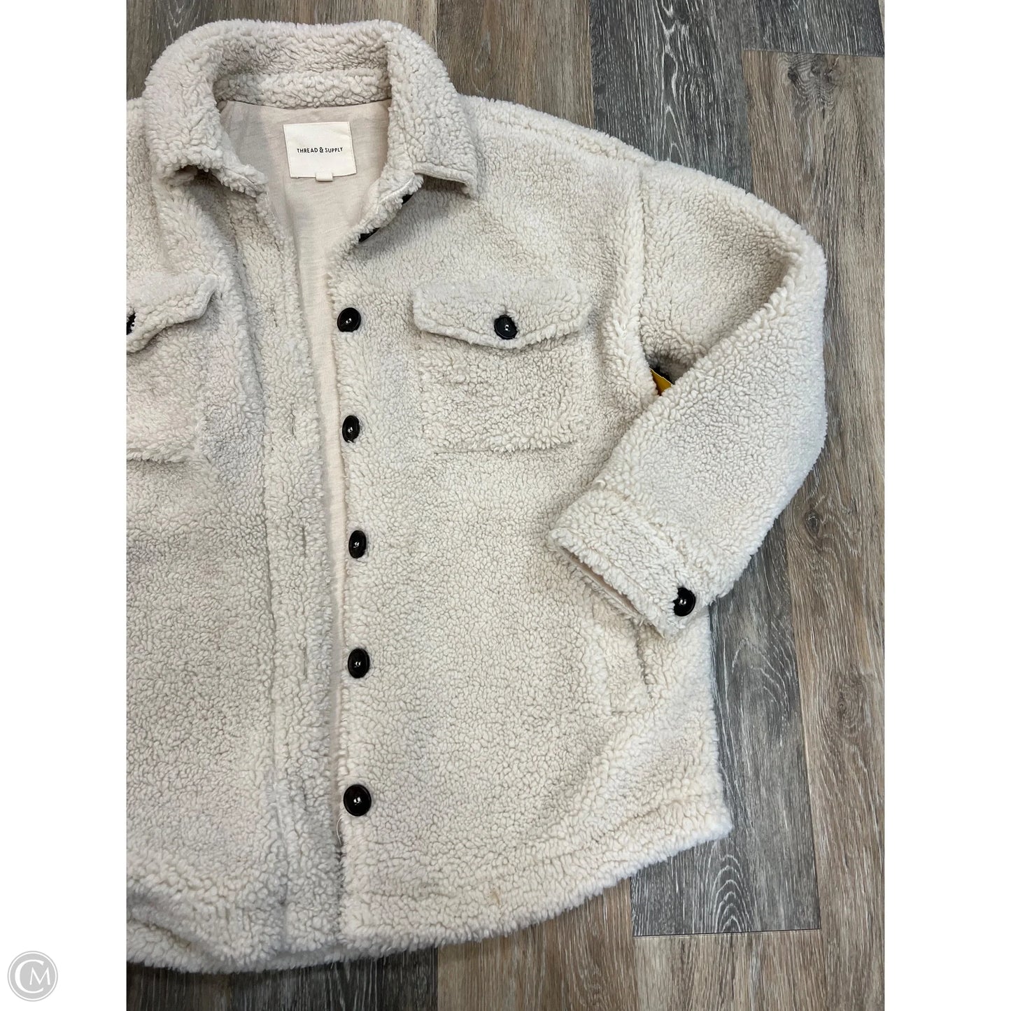 Jacket Shirt By Thread And Supply In White, Size: S