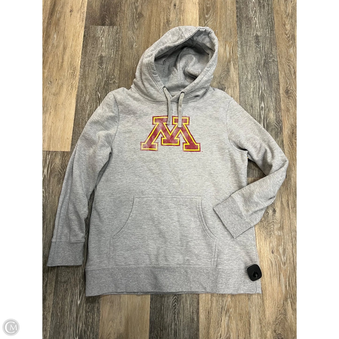 Athletic Sweatshirt Hoodie By Fanatics In Grey, Size: 2x