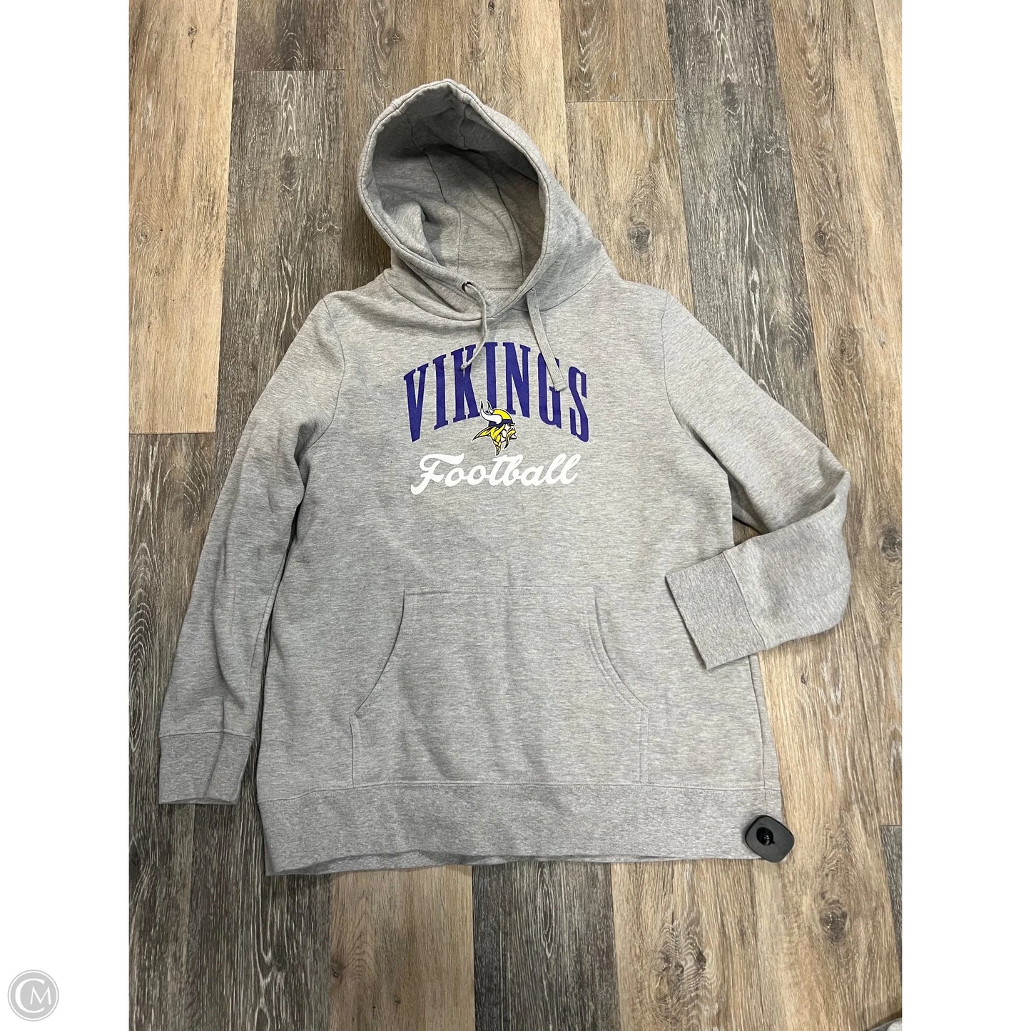 Athletic Sweatshirt Hoodie By Fanatics In Grey, Size: 2x