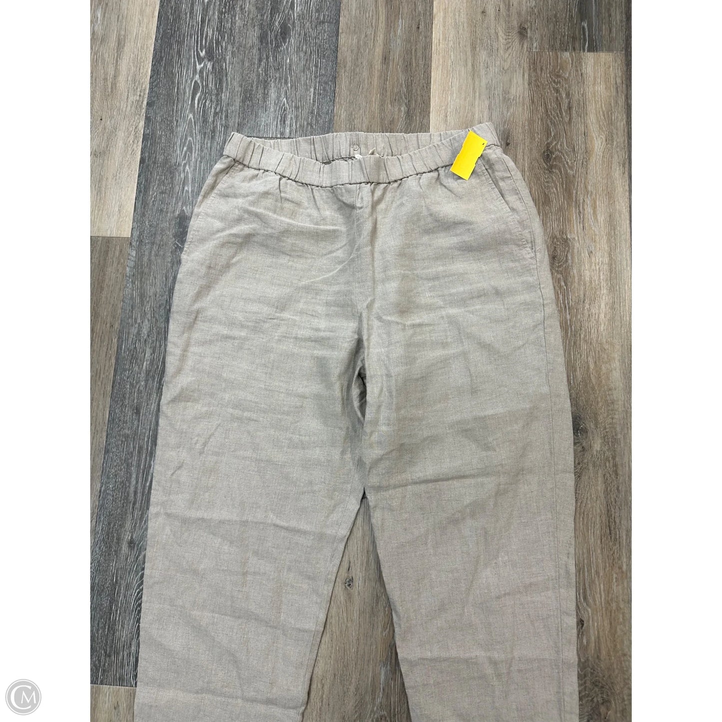 Pants Linen By Eileen Fisher In Tan, Size: L
