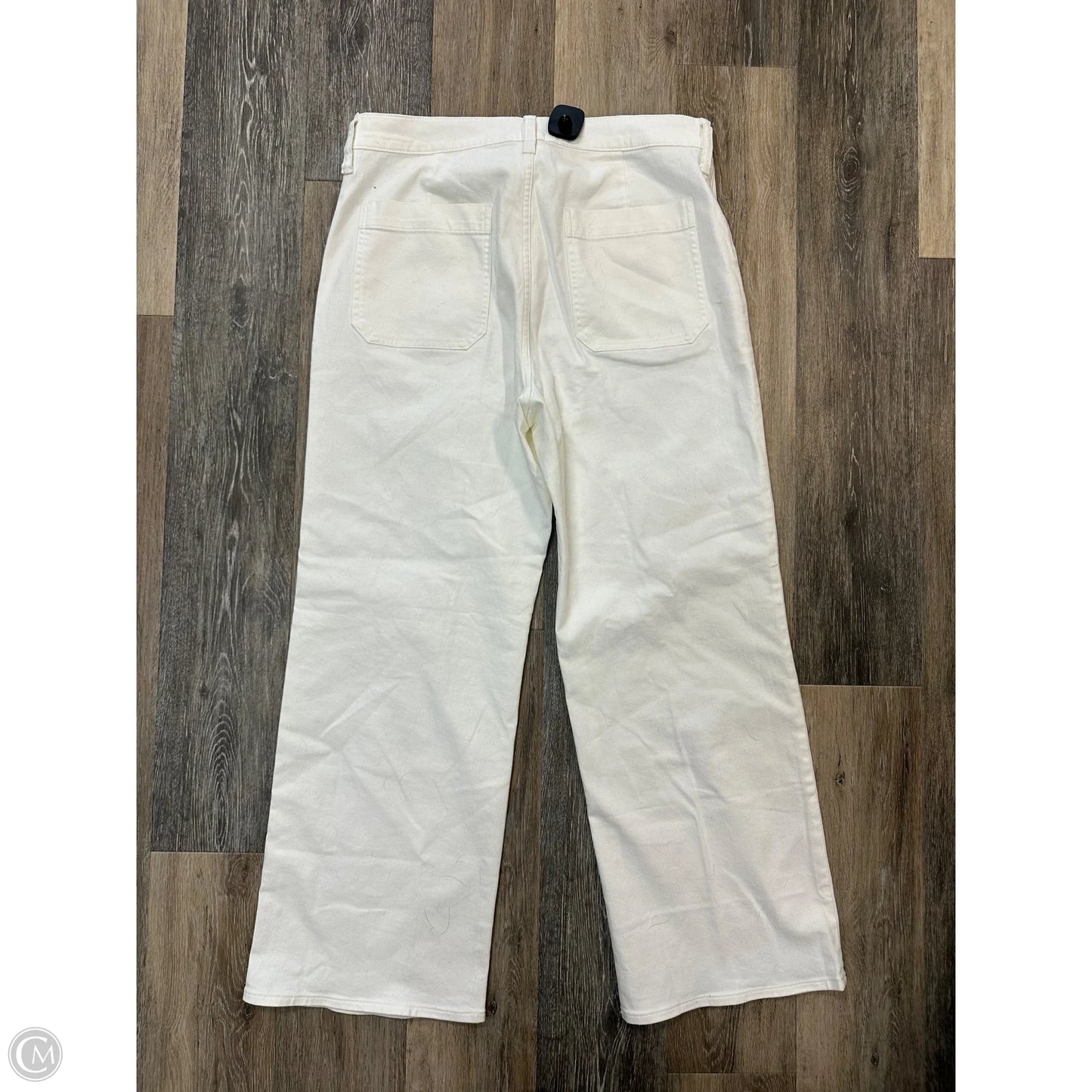 Jeans Straight By J. Crew In White Denim, Size: 14