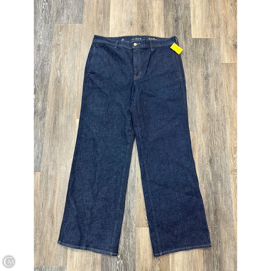 Jeans Wide Leg By J. Crew In Blue Denim, Size: 12