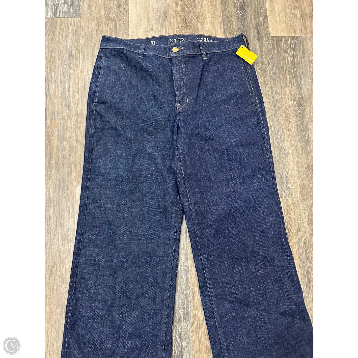 Jeans Wide Leg By J. Crew In Blue Denim, Size: 12
