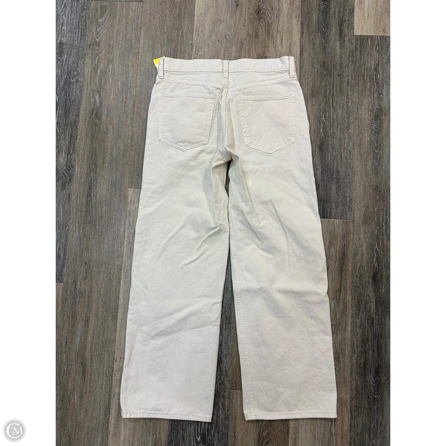 Jeans Straight By Gap In Cream, Size: 2