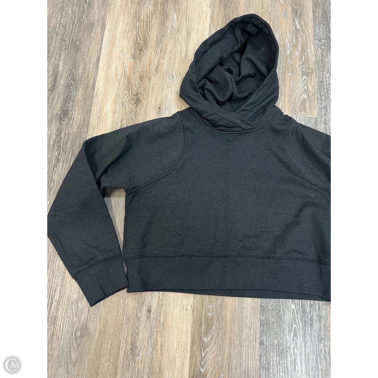 Athletic Sweatshirt Hoodie By Lululemon In Grey, Size: 8