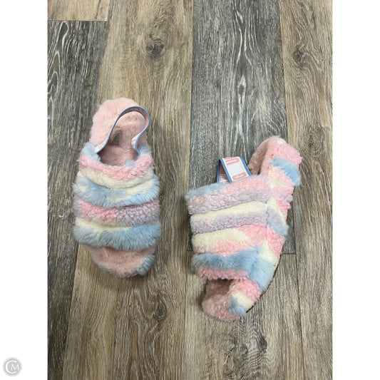 Slippers Designer By Ugg In Rainbow Print, Size: 6