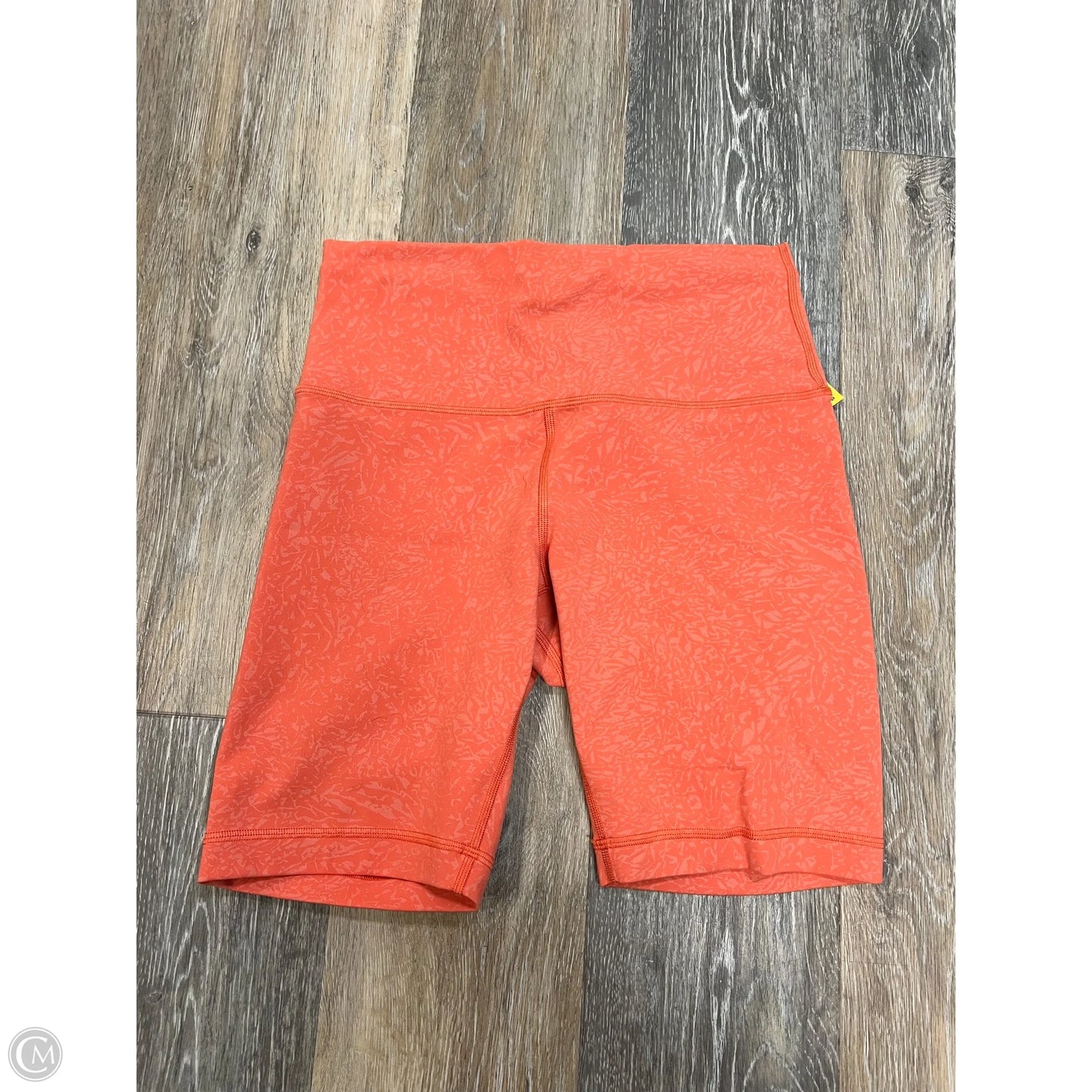 Athletic Shorts By Lululemon In Orange, Size: 8