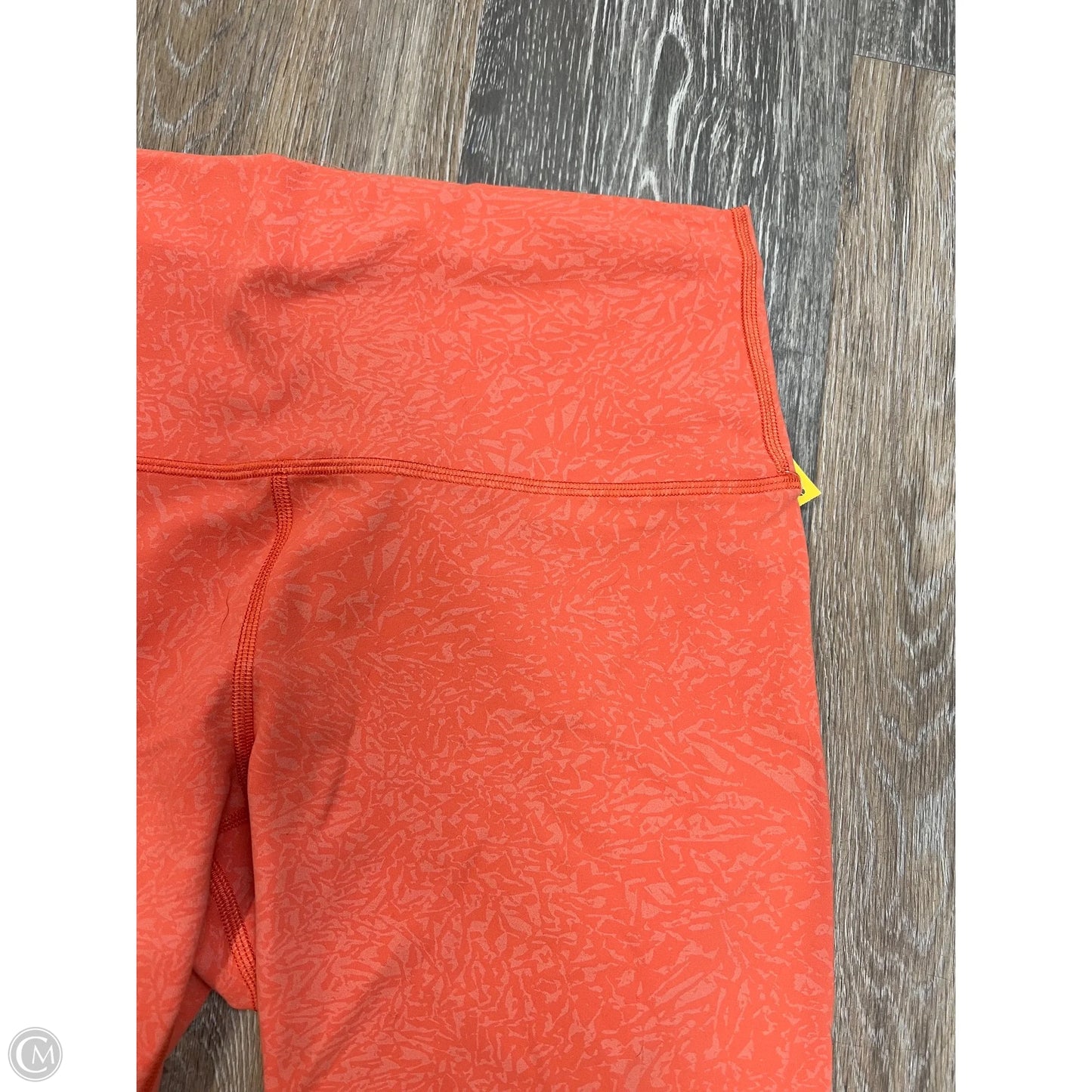 Athletic Shorts By Lululemon In Orange, Size: 8