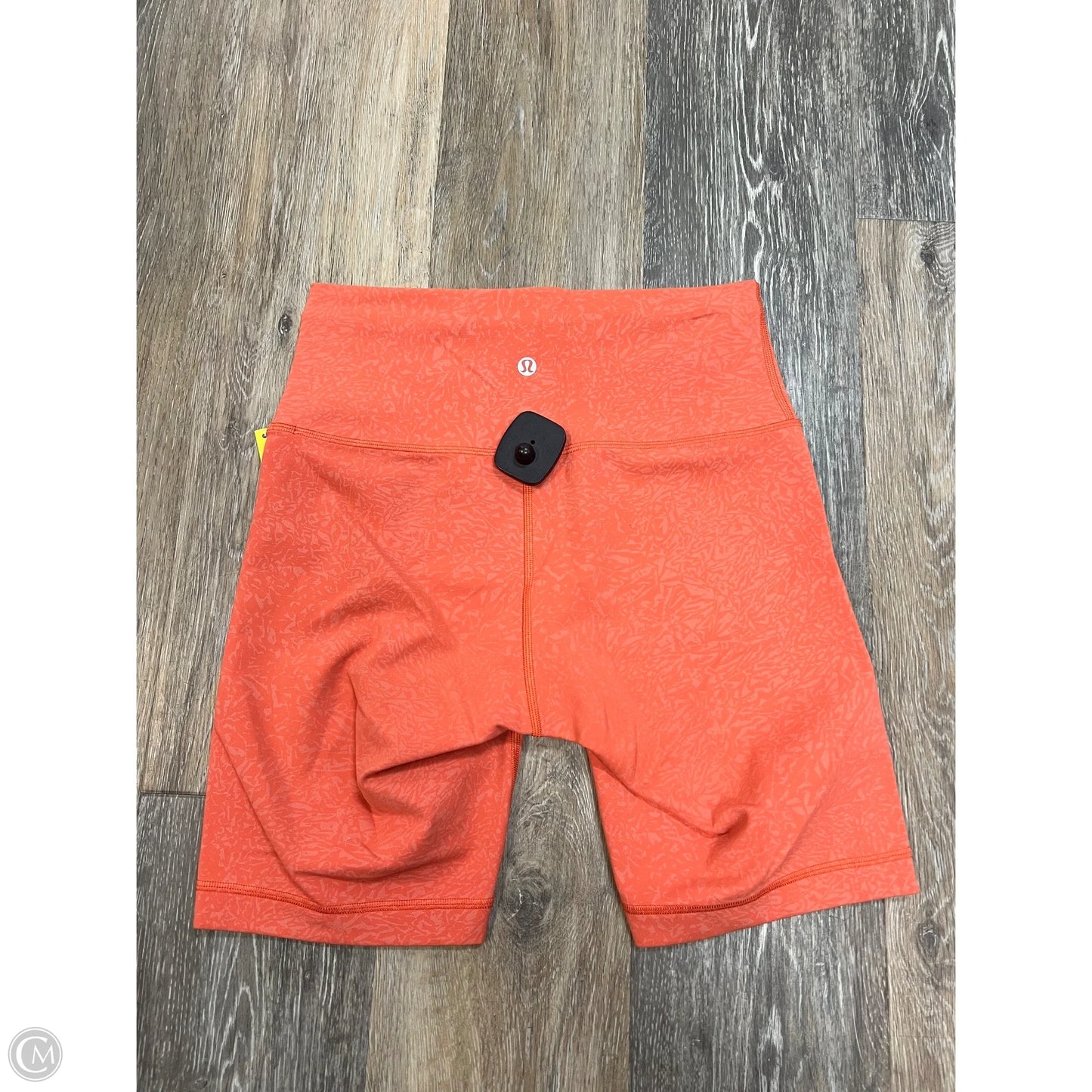 Athletic Shorts By Lululemon In Orange, Size: 8