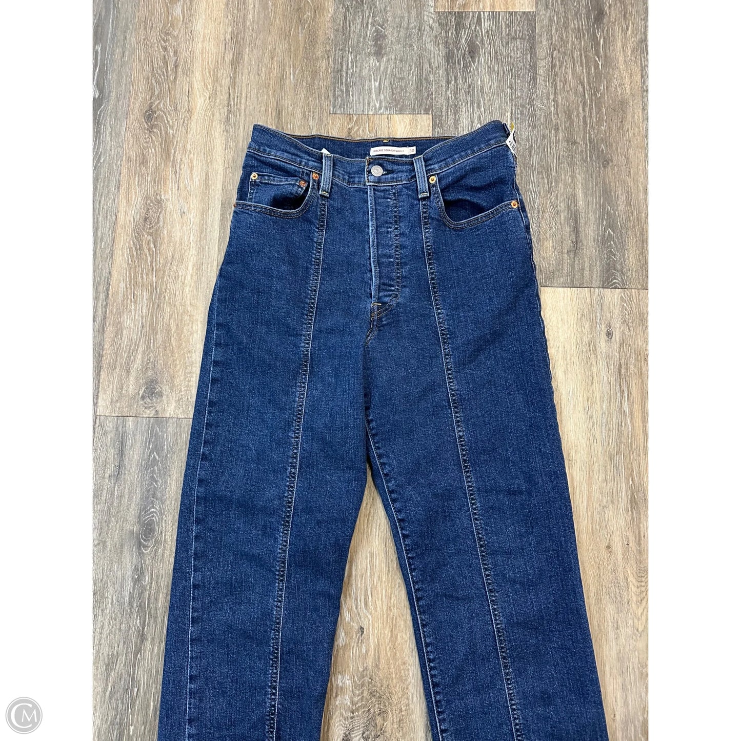 -Jeans Straight By Levis In Blue Denim, Size: 10