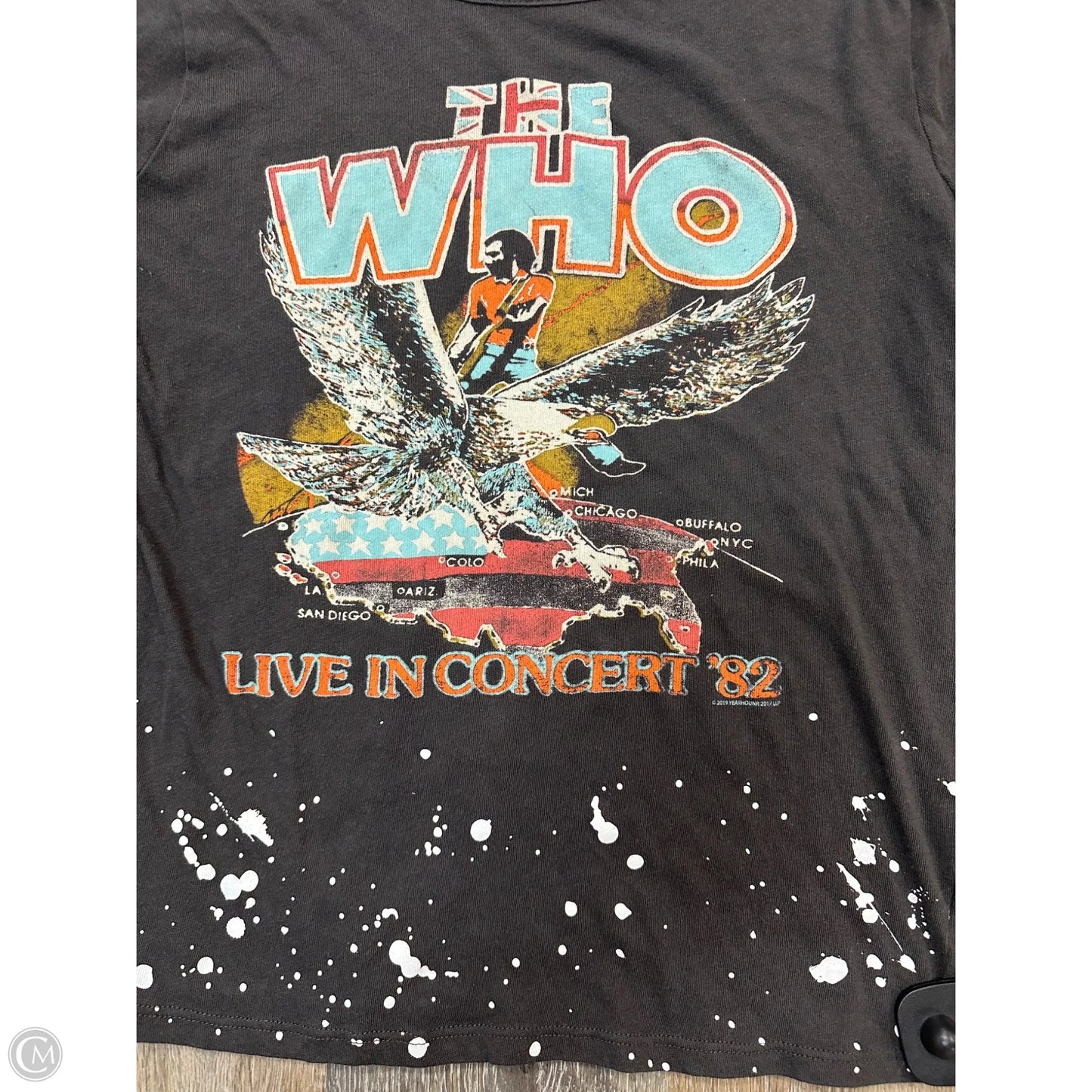 Top Short Sleeve By Chaser In Brown, Size: S