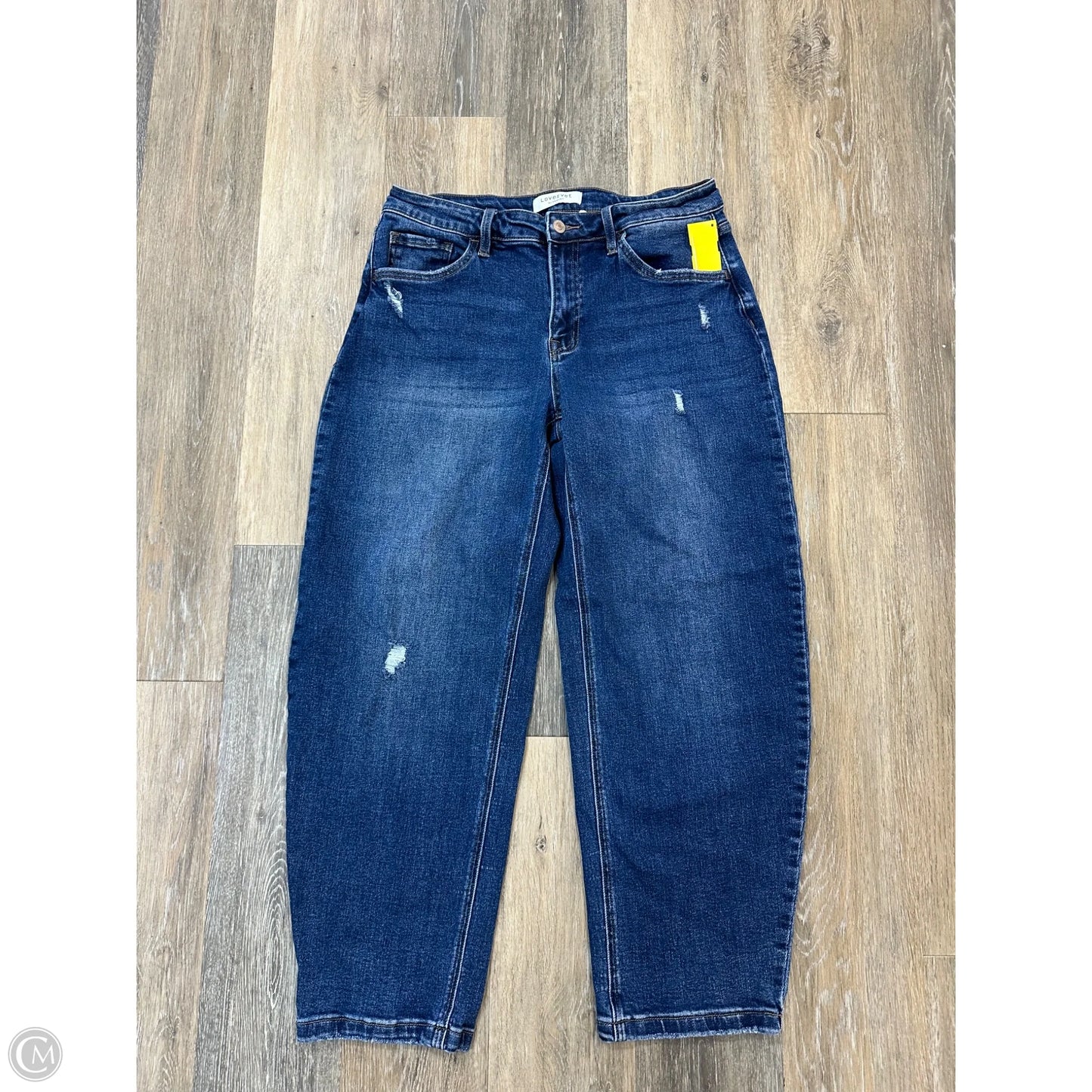 Jeans Straight By Vervet In Blue Denim, Size: 10