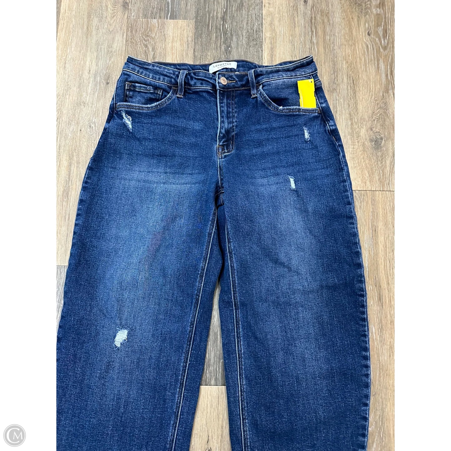 Jeans Straight By Vervet In Blue Denim, Size: 10