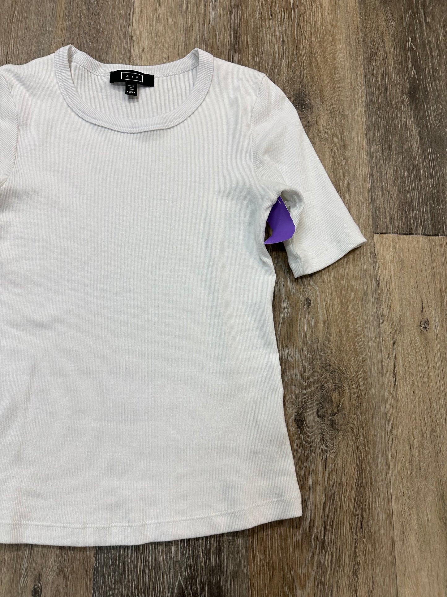 Top Short Sleeve By AYR In White, Size: Xs