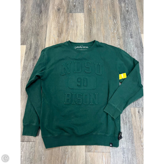 Athletic Sweatshirt  By GAMEDAY SOCIAL In Green, Size: Xl
