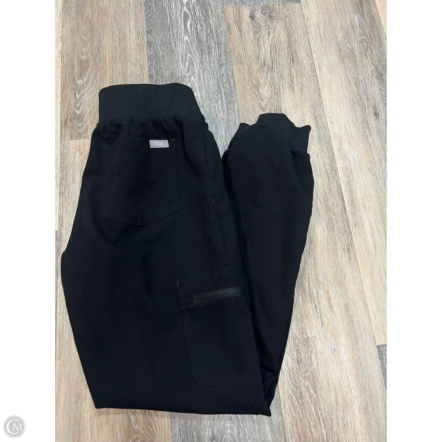 Scrub Pants By Figs In Black, Size: Xxs