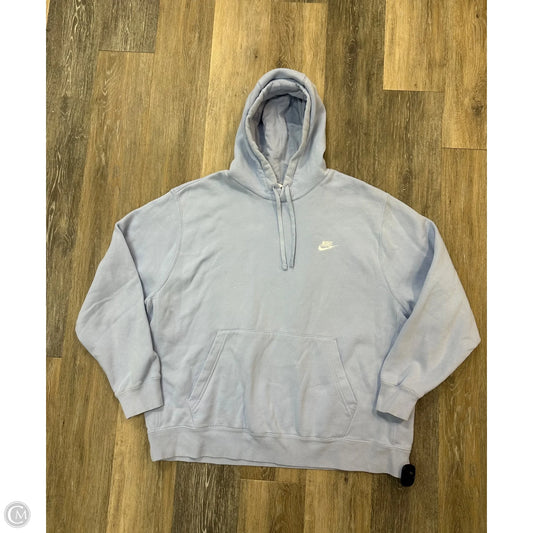 Athletic Sweatshirt Hoodie By Nike Apparel In Blue, Size: Xxl