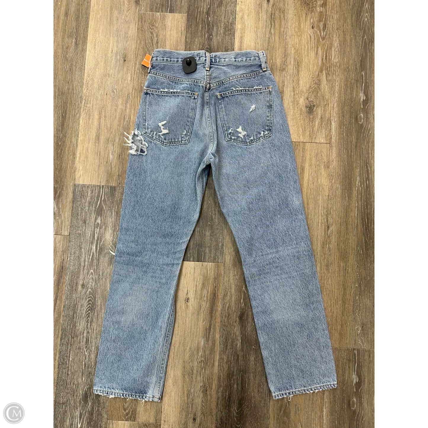 Jeans Straight By Agolde In Blue Denim, Size: 2