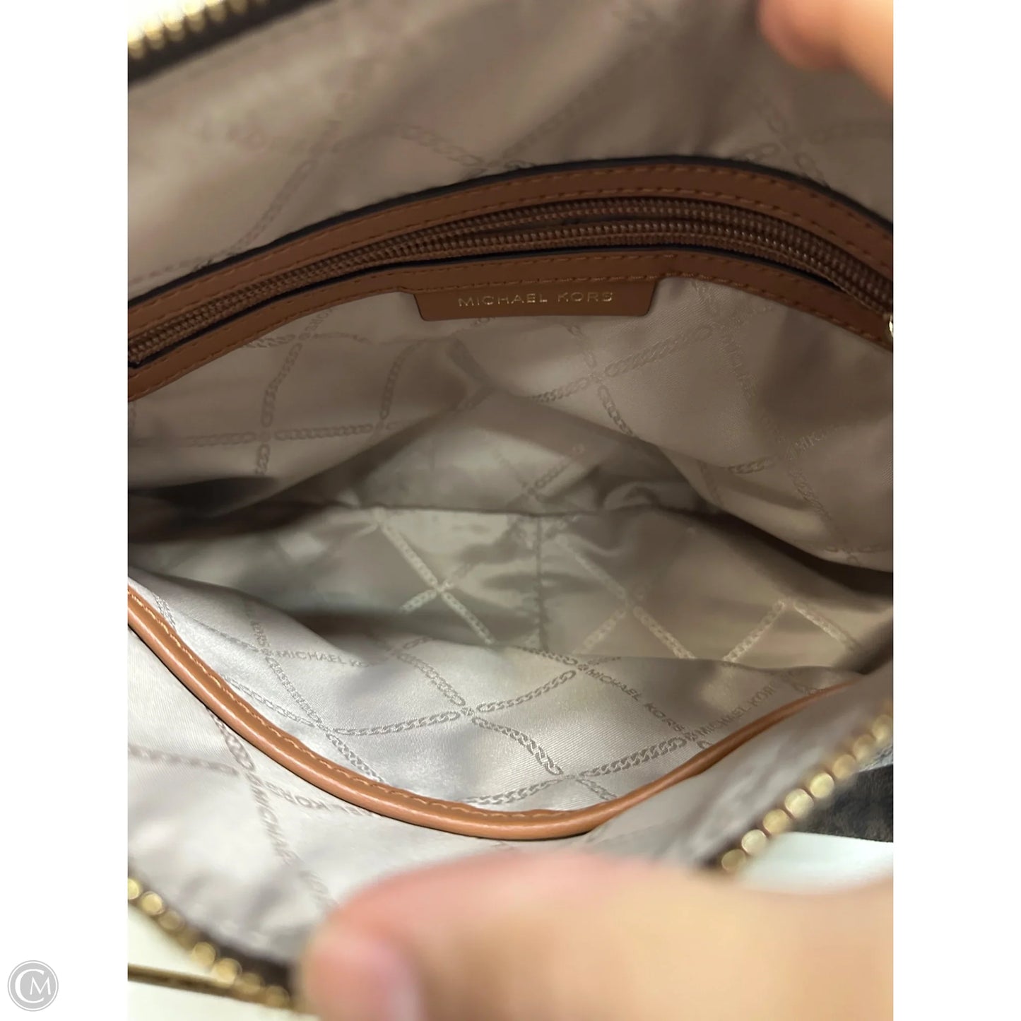 Crossbody Designer By Michael Kors, Size: Medium