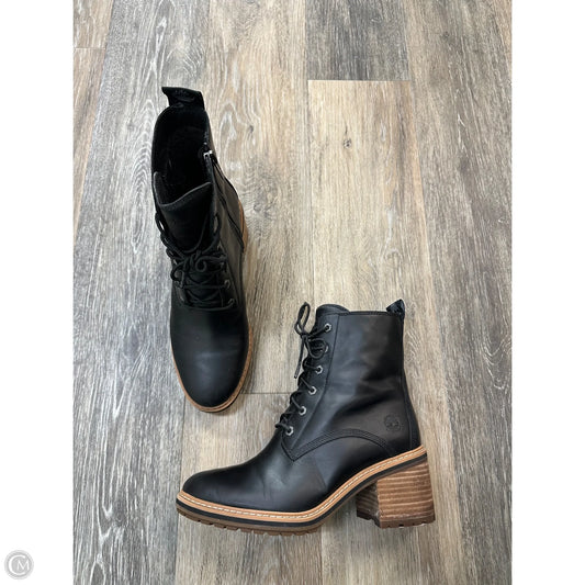 Boots Ankle Heels By Timberland In Black, Size: 7.5