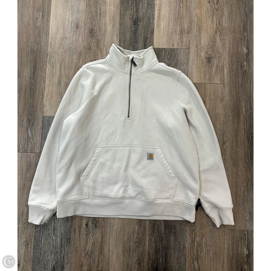 Athletic Sweatshirt Collar By Carhartt In Cream, Size: Xl