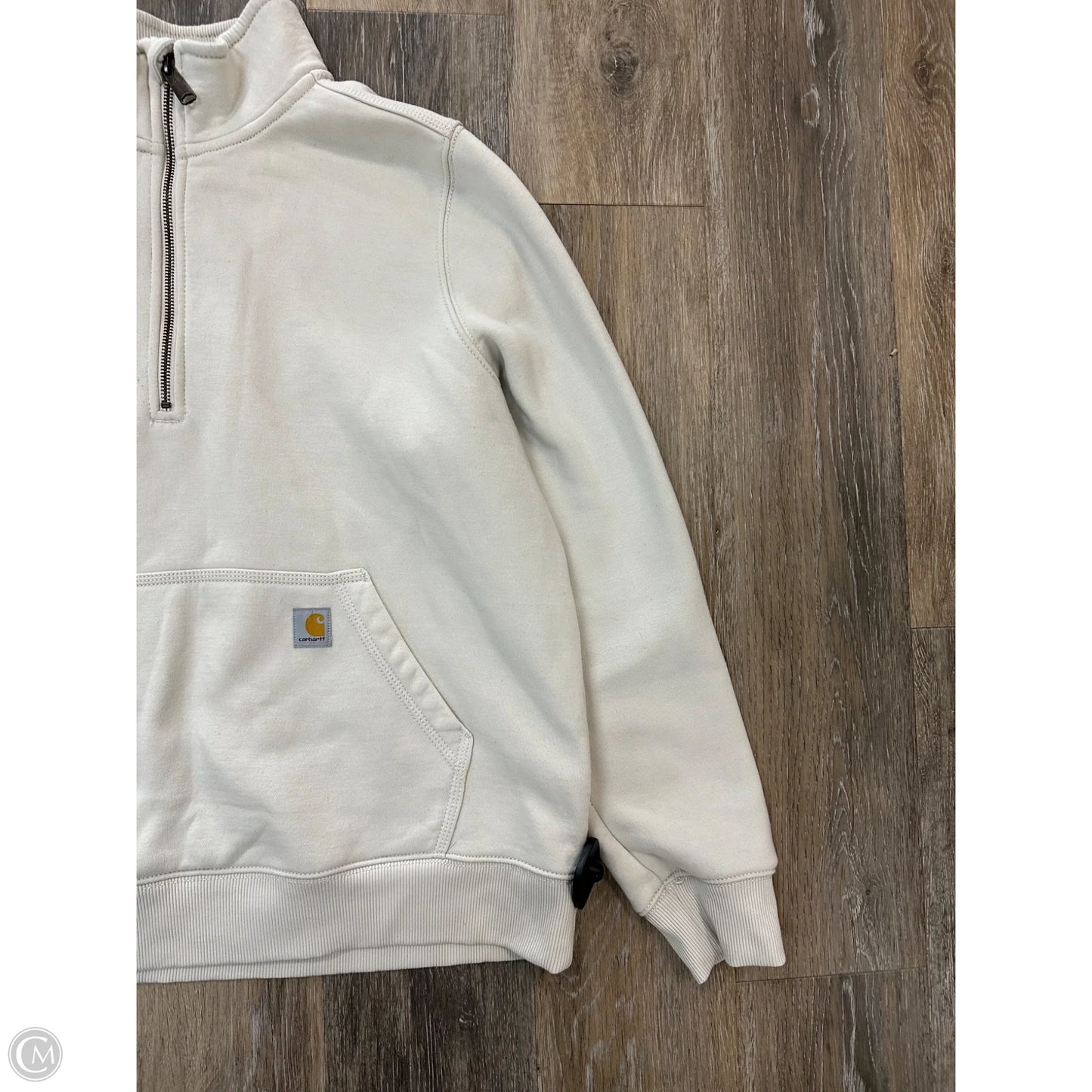 Athletic Sweatshirt Collar By Carhartt In Cream, Size: Xl