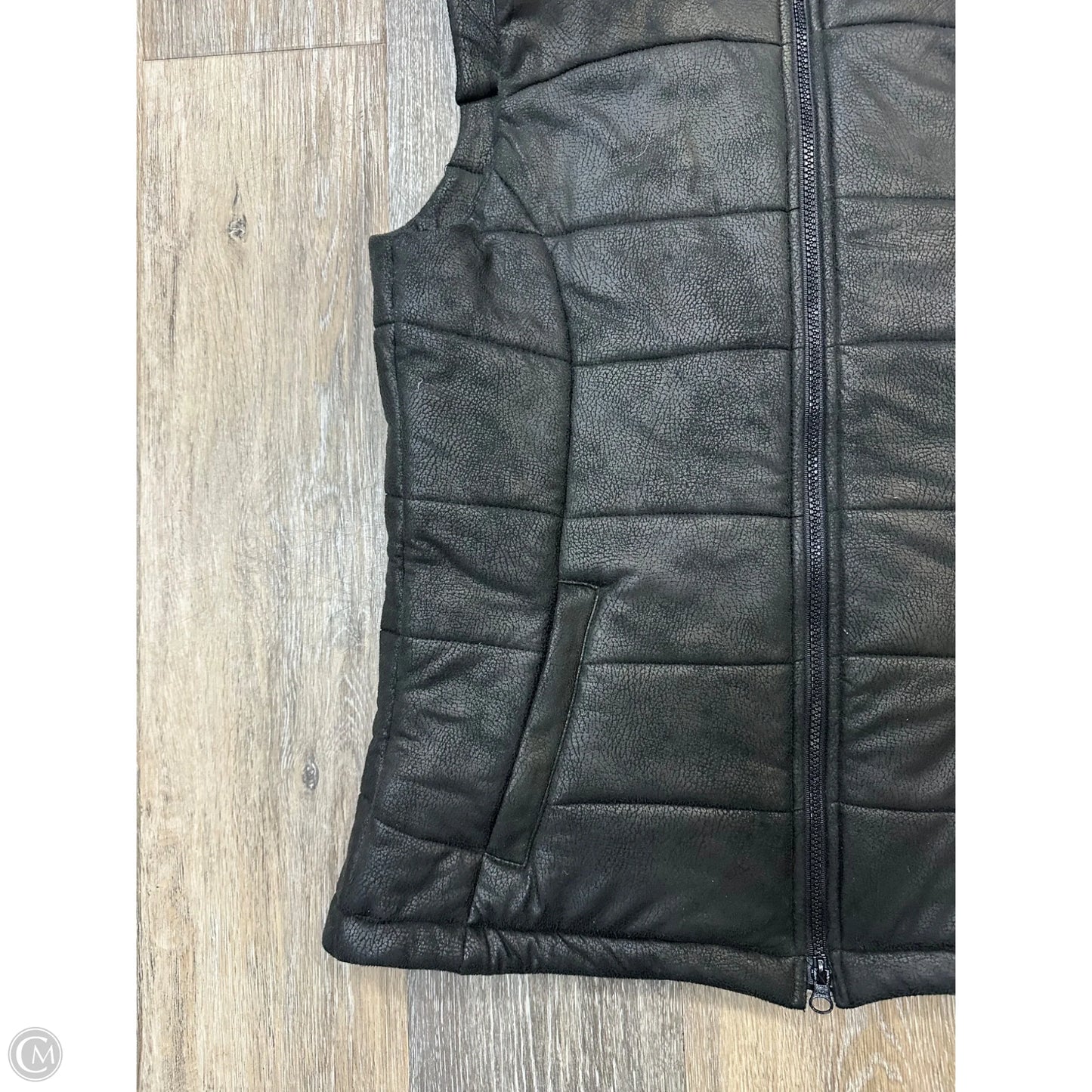 Vest Puffer & Quilted By Monrow In Black, Size: M