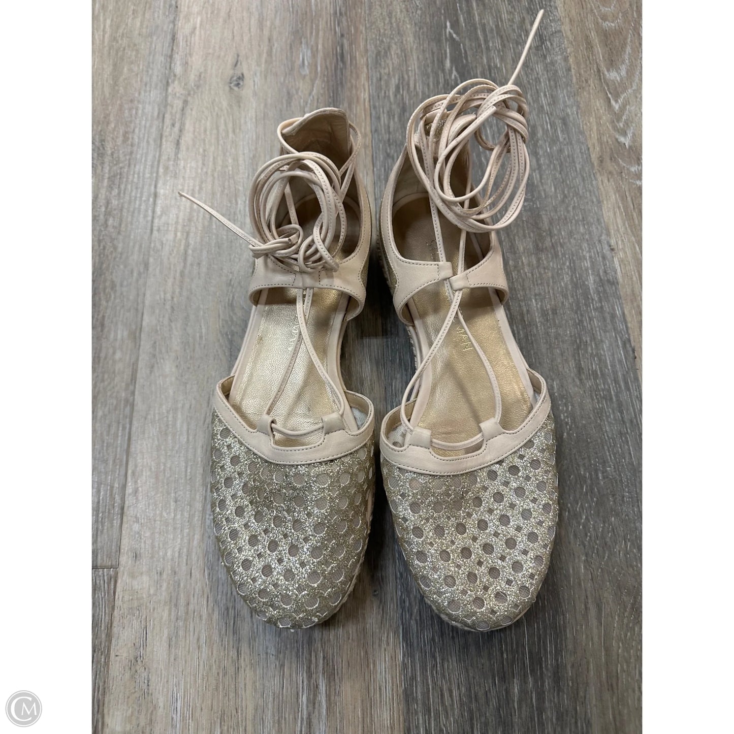 Shoes Designer By Stuart Weitzman In Gold, Size: 7
