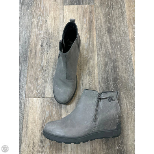 Boots Ankle Flats By Sorel In Grey, Size: 10